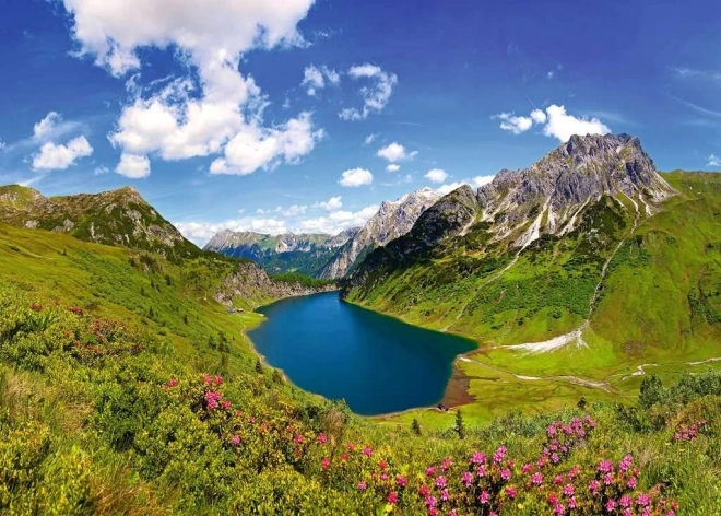 Puzzle Jezero Tappenkarsee, Austrija 1000 dijelova