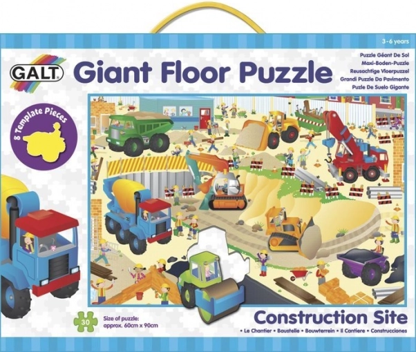 Galt divovske podne puzzle Gradilište 30 dijelova