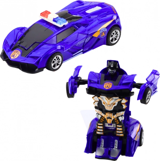 Auto robot 2u1 sportski policijski automobil
