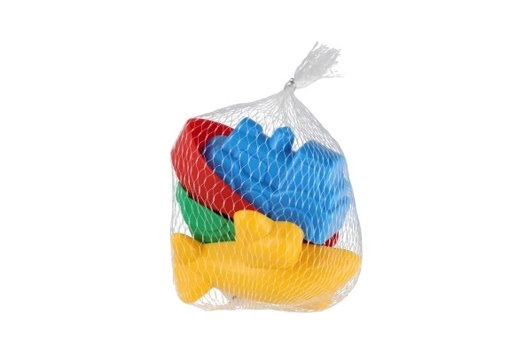 Kalupe za pješčane kolače 4kom plastična prometna sredstva u mrežici 12m+