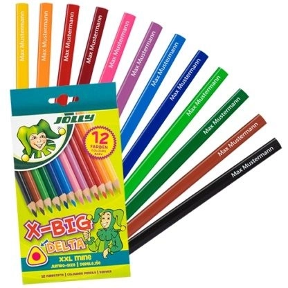 Velike trokutaste bojice X-Big Delta 12 boja