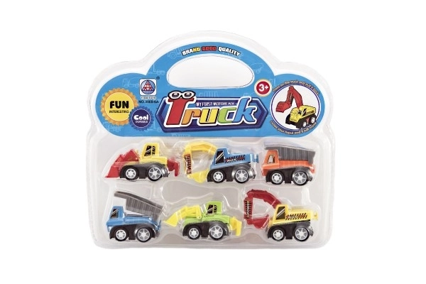 Set auto mini plast 5cm građevinski strojevi 6 kom u blisteru