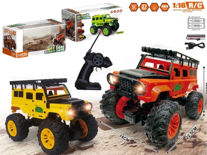 Auto R/C off road sa svjetlima i USB punjenjem