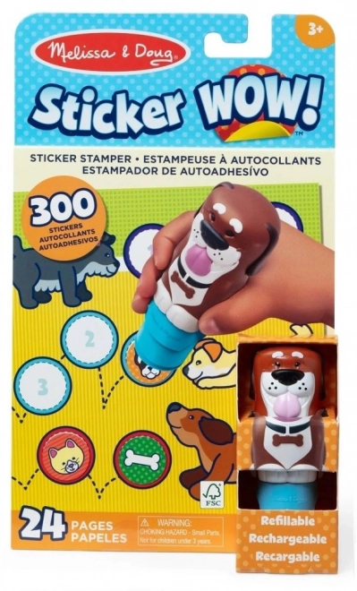 Naljepnica WOW! Naljepnica pečat psa