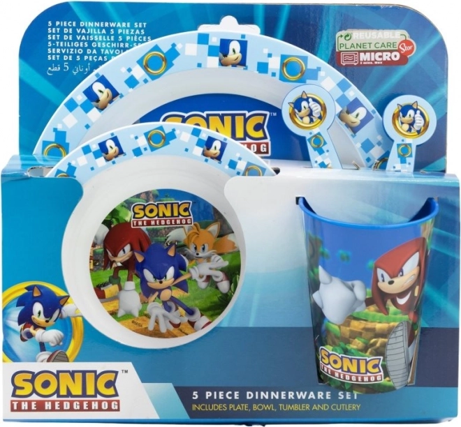 Dječji set za jelo Sonic 5u1