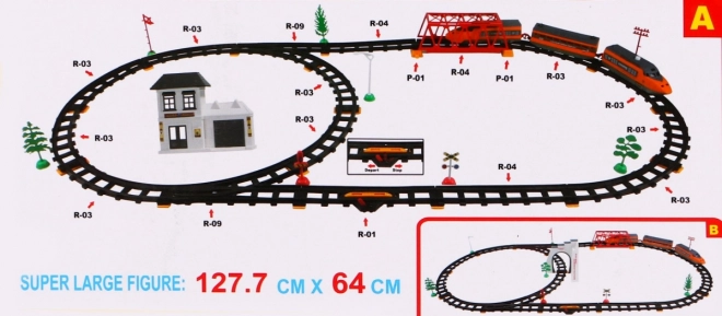 Velika električna željeznica s priborom za djecu 3+