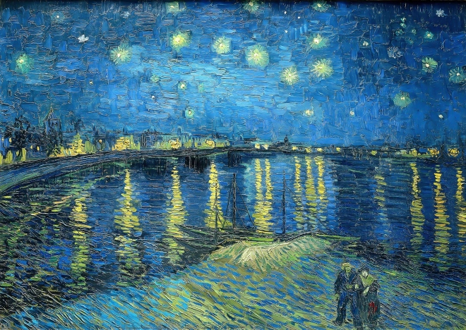 Puzzle Zvjezdana noć nad Rhonom 1000 komada
