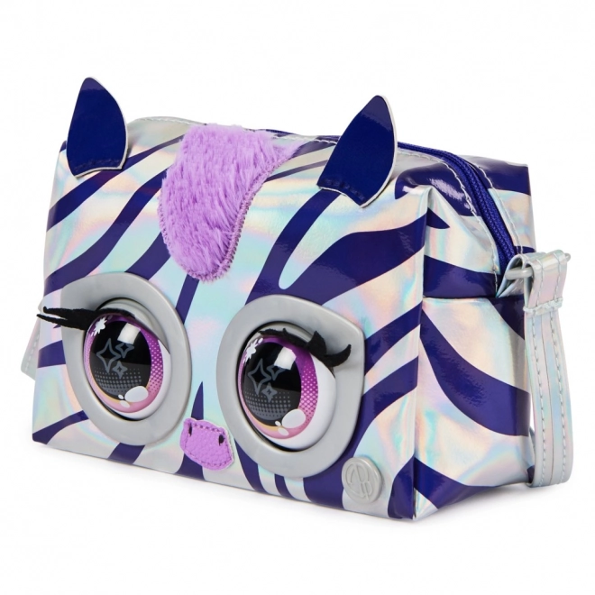 Metalna interaktivna torbica Purse Pets zebra