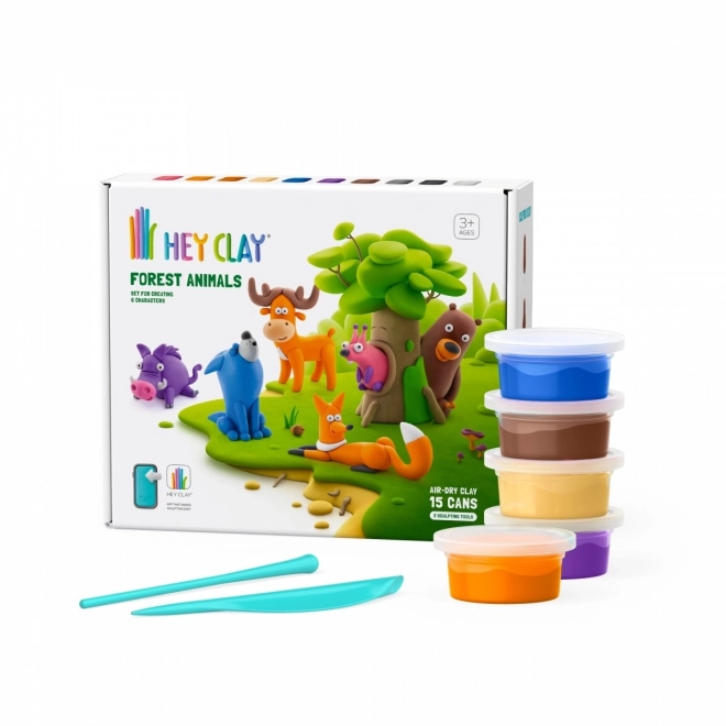 Hey Clay plastična set Šumske životinje