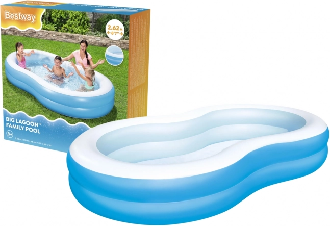 Nafukavajući obiteljski bazen BESTWAY 262 × 157 × 46 cm