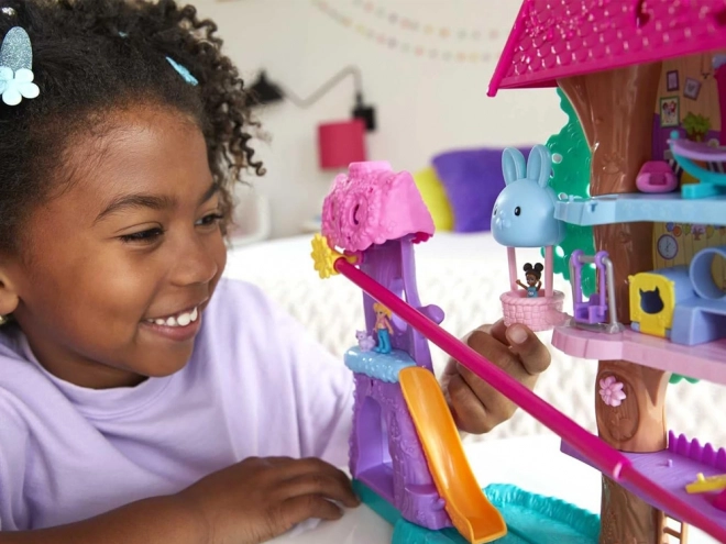 Polly Pocket Set figurica Životinjske avanture Kućica na drvetu
