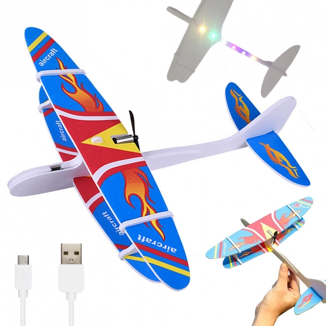 Polistirenski avion s USB LED osvjetljenjem