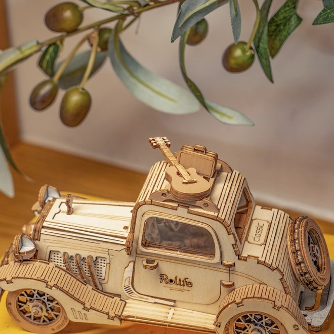 Vintage automobil - moderno 3D drveni puzzle