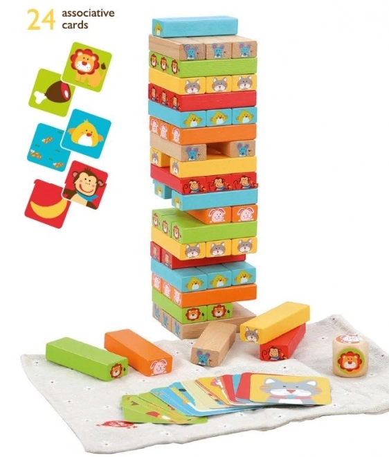 Lucy & Leo „Pogodi tko“ - dječja drvena igra Jenga
