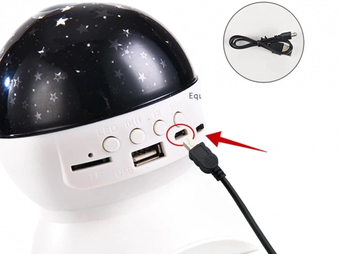 Noćni LED projektor s reproduktorom i Bluetooth