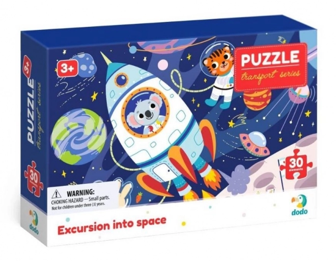 DODO Puzzle Prijevoz: Izlet u svemir 30 komada