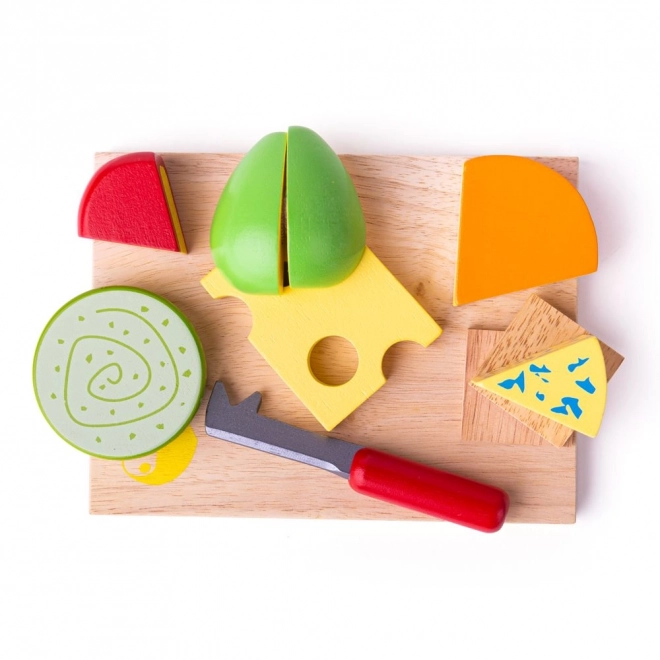Bigjigs Toys drveni set sa sirom na dasci