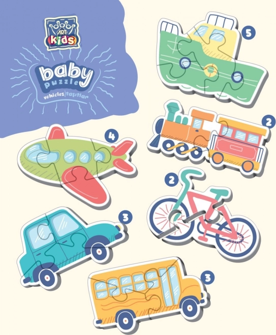 ART PUZZLE Baby Puzzle Prijevozna sredstva (2-5 dijelova)