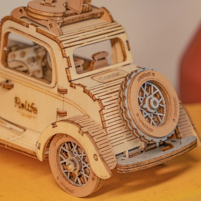 Vintage automobil - moderno 3D drveni puzzle