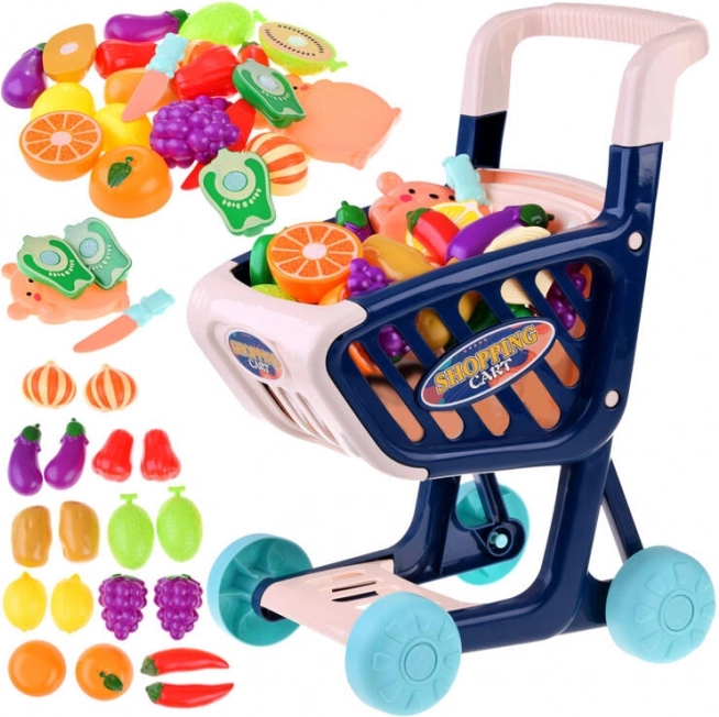 Shopping kolica + povrće i voće za rezanje Shop fun 36 ele ZA4791