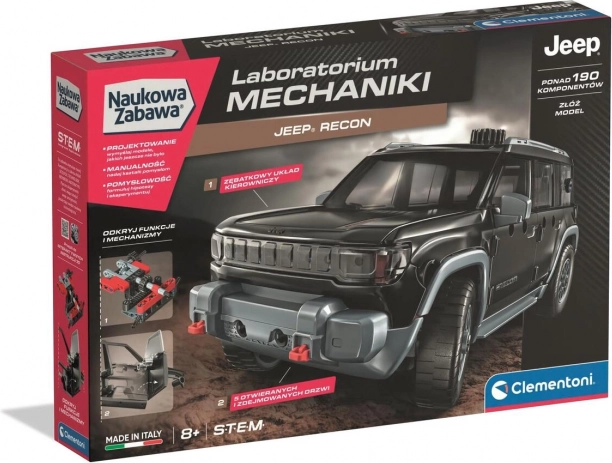 Laboratorij mehanike – konstruktor JEEP RECON od Clementoni