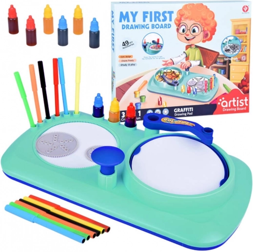 Kreativna dječja crtaća ploča 3u1 Spirograf