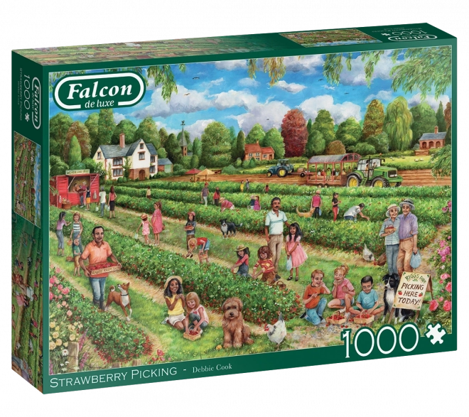 Puzzle Berba jagoda 1000 dijelova