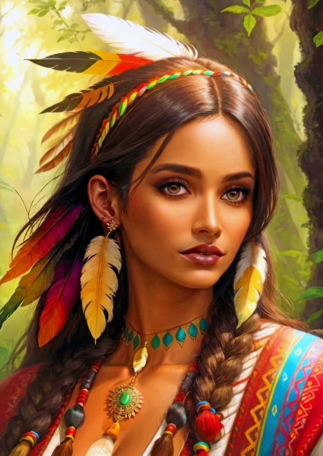 ENJOY puzzle Indijanka 1000 dijelova