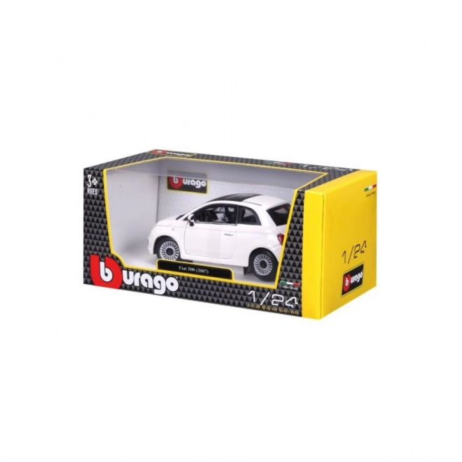 Bburago 1:24 Fiat 500 (2007) Bijeli