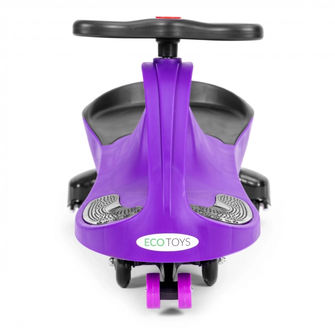 Dječji autić s LED kotačima ljubičasti ECOTOYS