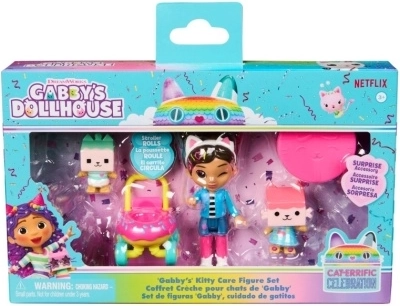 Gabby’s Dollhouse set figurica Kitty Care s kolicima i iznenađenjem