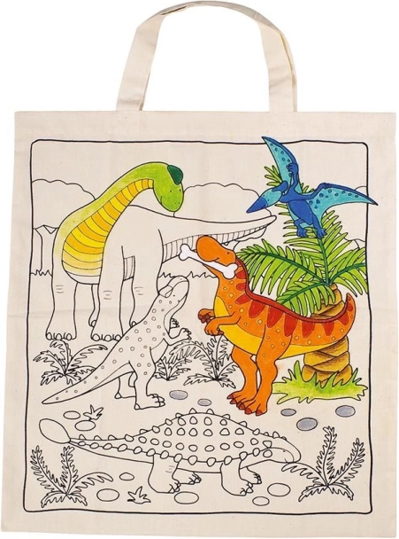 Pamučna torba za bojanje – dinosauri