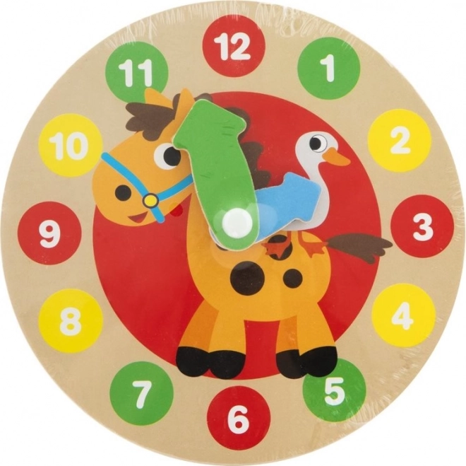 GRAFIX Moji prvi drveni sat žirafa