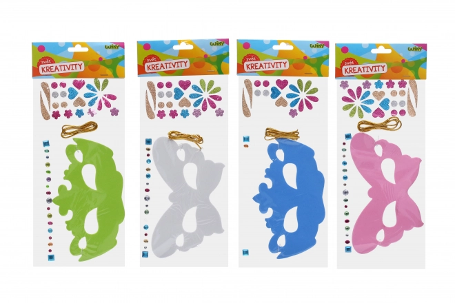 Kreativni set maska 14x36 cm s užetom i ukrasima