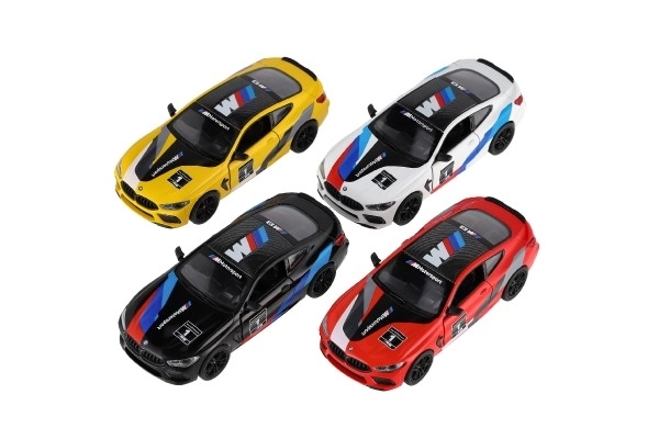 Auto Kinsmart BMW M8 Competition Coupé 1:38 metal/plastika 12,5cm 4 boje na povlačenje unatrag 12 kom u kutiji