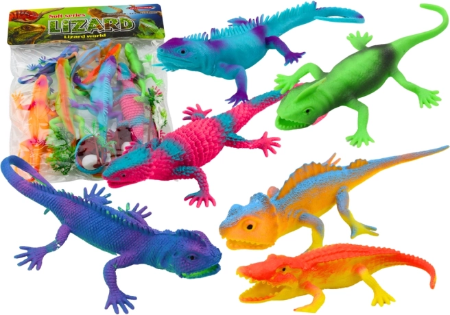 Set figurica guštera Šareni gmazovi 8 komada