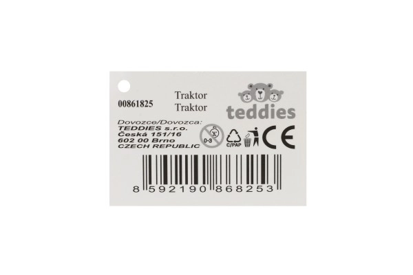Plastični traktor s prikolicom 31 cm