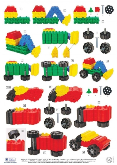 Morphun 4 Vehicles Building Kit - 64 komada