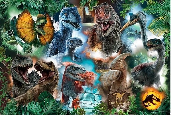 Puzzle 300 dijelova Omiljeni dinosauri Jurski svijet