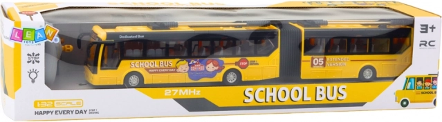 Daljinski upravljani školski trolejbus Zglobni 1:32 žuti