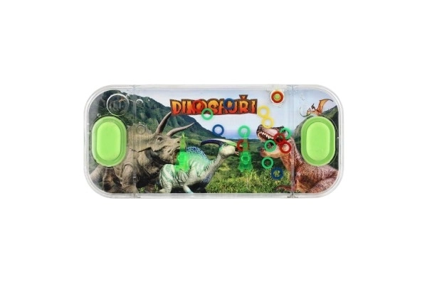 Vodena igra zagonetka 15,5x7cm plastika dinosaur 4 vrste 24 komada u kutiji