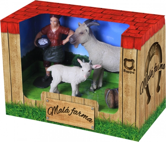 Set figurica koza, jare i farmerica – MOJA MALA FARMA