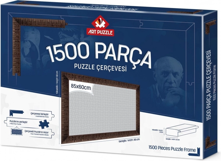 Okvir za puzzle 85x60 cm smeđi