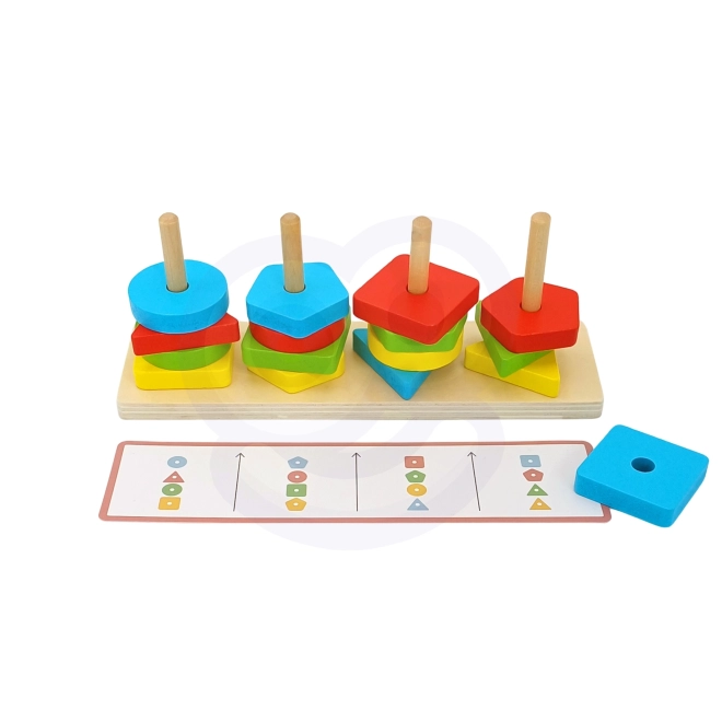 Woopie Montessori Životinjska Piramida 27 kom
