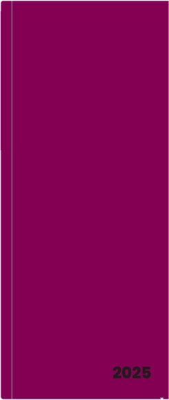 Elegantni mjesečni planer 2025 Burgundy