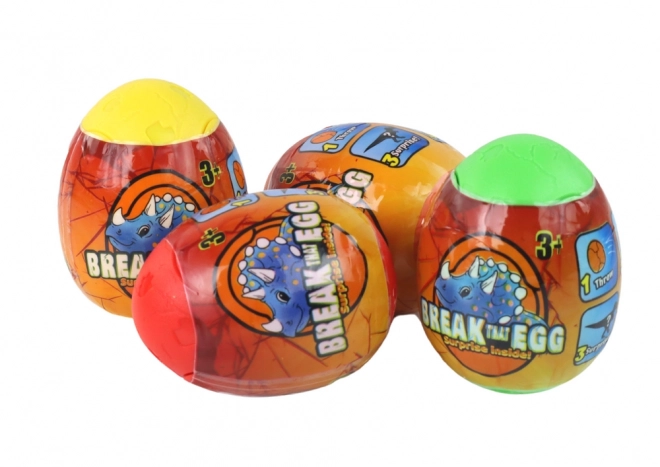 Čarobni pucajući dinosaurus u jajetu 4 boje 6 cm