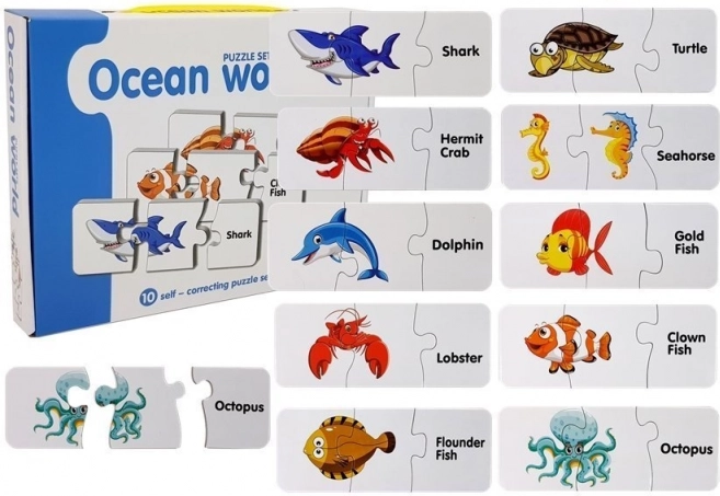 Edukativne puzzle oceanski svijet – 10 samokontrolnih spojeva