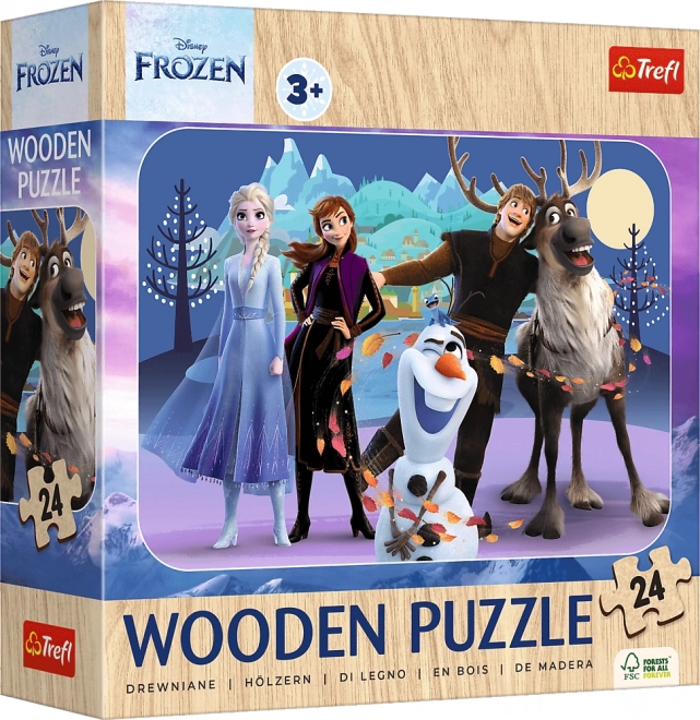 Drvene puzzle Ledeno kraljevstvo 24 dijelova