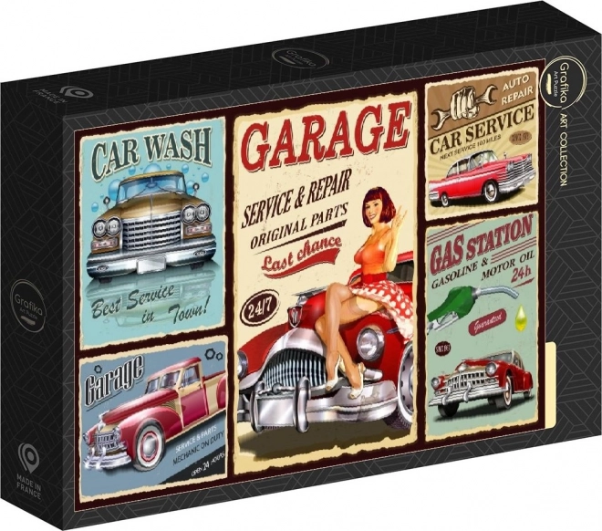 Grafika puzzle retro automobili 500 komada