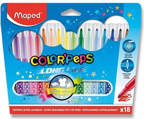 Flomasteri Maped Color'Peps Long Life 18 kom